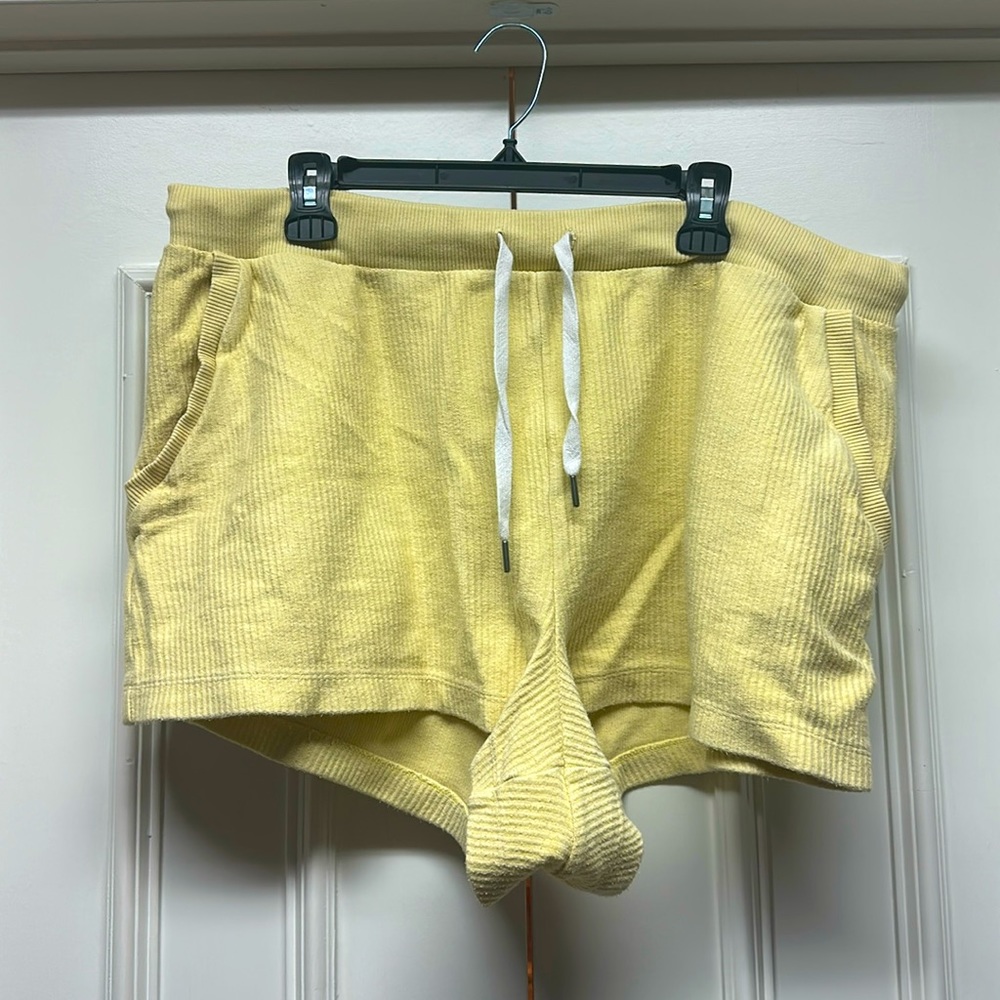 Light Yellow Aerie Shorts